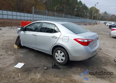 2015 Toyota Corolla L z USA, uszkodzony, nr VIN 2T1BURHE8FC405717